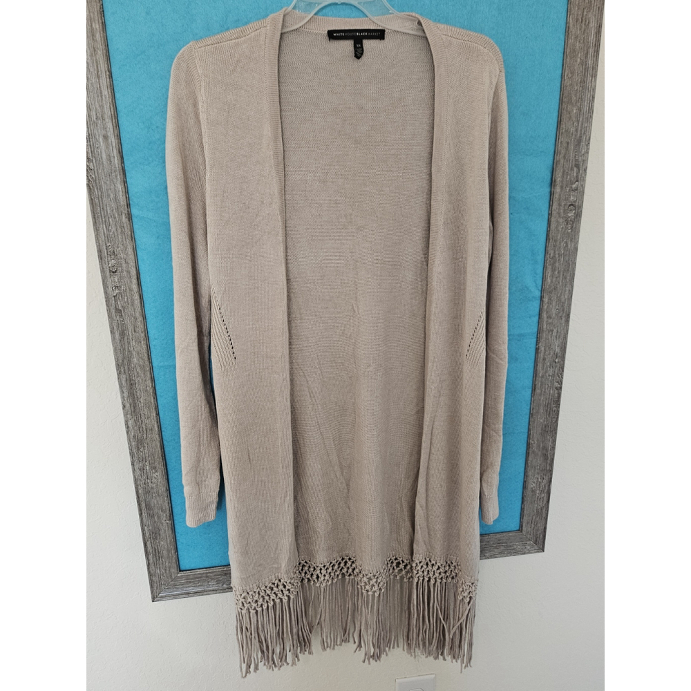 Women's White House Black Market Cardigan, XS, Beige
